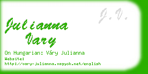julianna vary business card