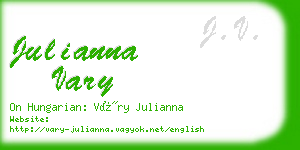 julianna vary business card